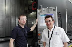 Andrew Wright of Newburgh Engineering with Stuart Dawson of the Nuclear AMRC