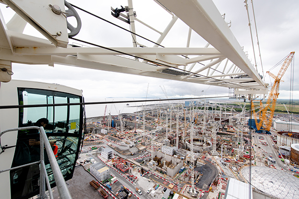 crane at Hinkley Point C